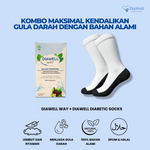 DiaWell Kombinasi Premium - Diawell Way Herbal & Kaus Kaki Diabetes