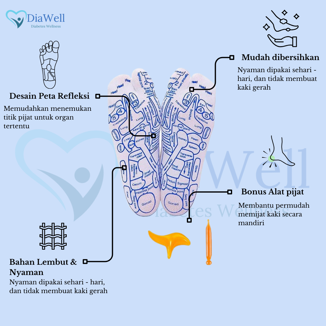 Diawell - Diawell Acupressure Massage Socks