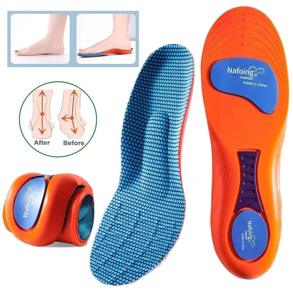 Diawell - Sol Sepatu Ortopedi Sport Comfort untuk Olahraga dan Harian (Oranye Biru)